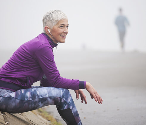 woman jogging
