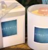 healing crystal candle