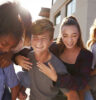 happy teens