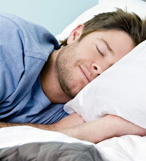 man sleeping