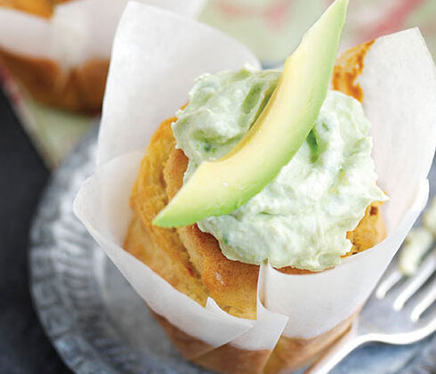 Savoury Muffin avocado recipe