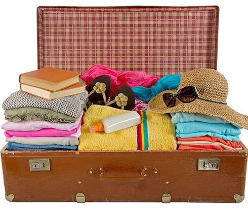 packing suitcase