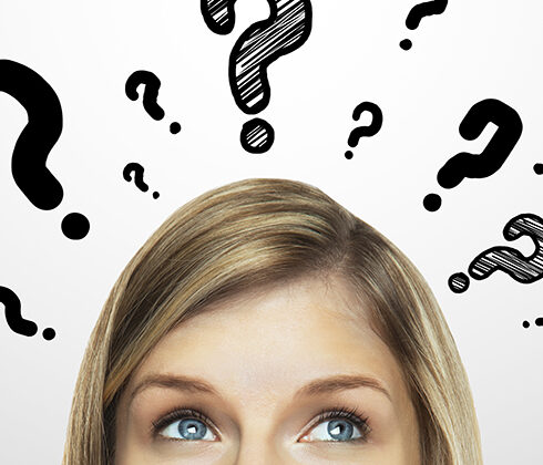 woman thinking question mark