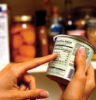 reading nutrition label