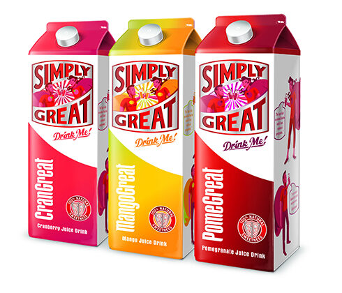 Simply Great fruit juice Range