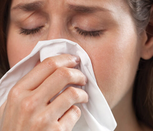 woman with cold