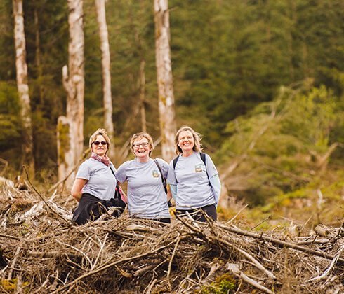 Pictured: Naomi Boyle, Iola Crew and Janet Williams of North Wales